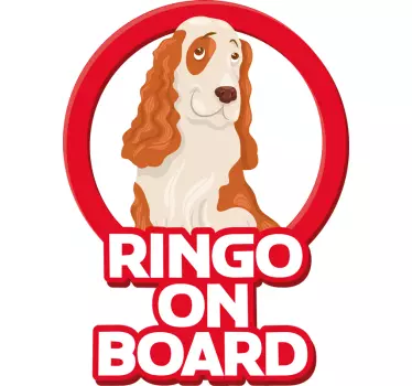 Cocker spaniel sticker til bil - TenStickers