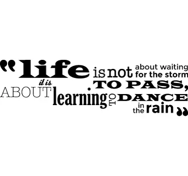 Dance In The Rain Wallsticker - TenStickers