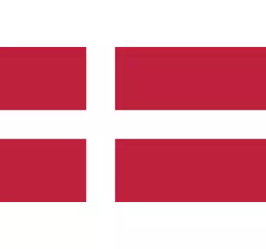 Dannebrog klistermærke - TenStickers