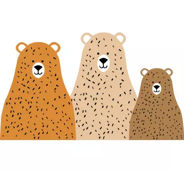 De tre små bjørne sticker - TenStickers