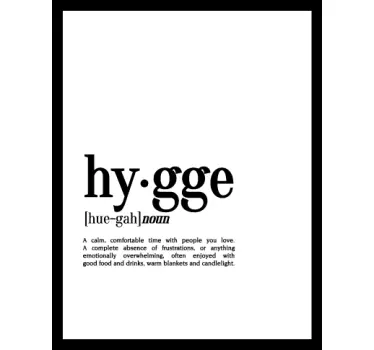 Defination på hygge wallsticker - TenStickers