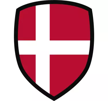 Denmark flag bil bil klistermærke - TenStickers