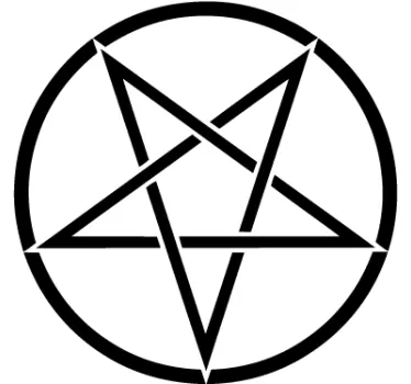 Djævelens stjerne-klistermærke - TenStickers