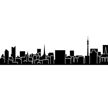 Dortmund skyline klistermærke - TenStickers
