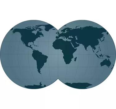 Double globus - TenStickers