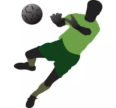 Dykning målmand fodbold væg klistermærke - TenStickers