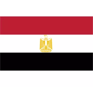 Egypten flag klistermærke - TenStickers
