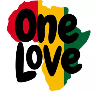 En kærlighed afrika væg klistermærke - TenStickers