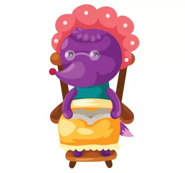 En stor ulv kids wall sticker - TenStickers