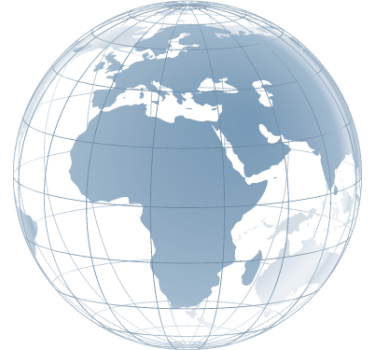 Europa og afrika gennemsigtigt klistermærke - TenStickers