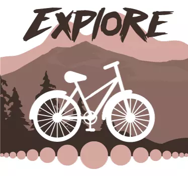 Explore cykel sticker - TenStickers