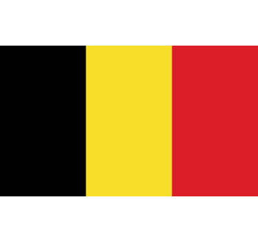 Flag fra belgien vægklistermærke - TenStickers