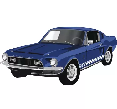 Ford mustang dekorativ klistermærke - TenStickers