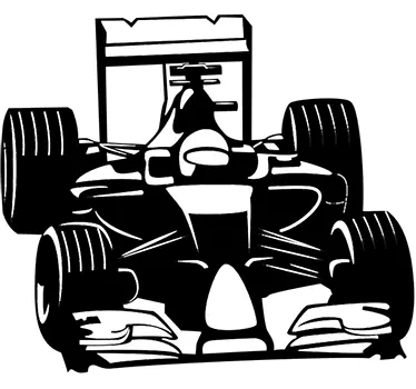 Formel 1 vægklistermærke - TenStickers