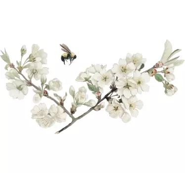Første forår blomst blomster vægoverføringsbillede - TenStickers