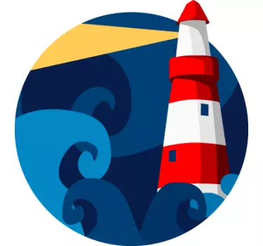 Fyr væg klistermærke - TenStickers
