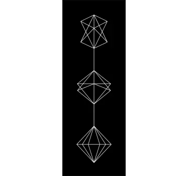Geometrisk mønster bruser mærkat - TenStickers