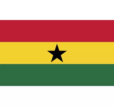 Ghana-klistermærke - TenStickers