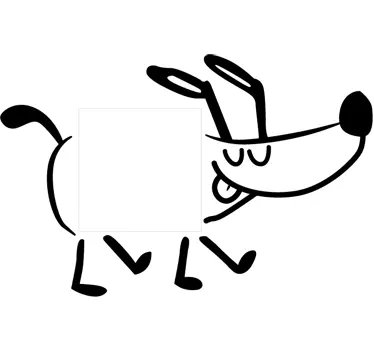 Glade vandrehund klistermærke - TenStickers