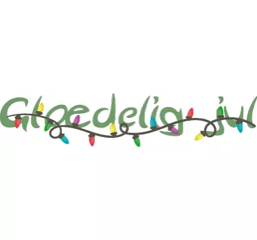 Glædelig jul klistermærke - TenStickers