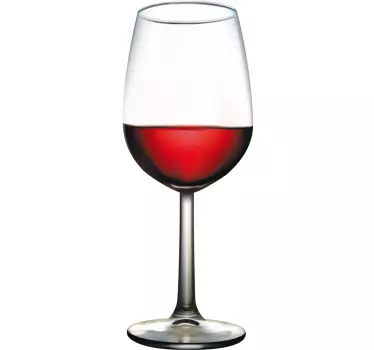 Glas vin mærkat - TenStickers
