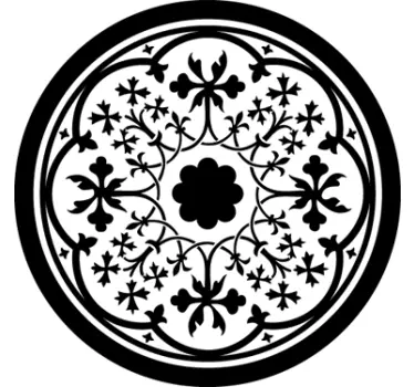 Gotisk rosetmærkat - TenStickers