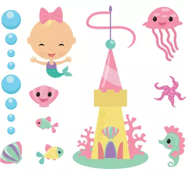 Havliv illustration vægkunst - TenStickers