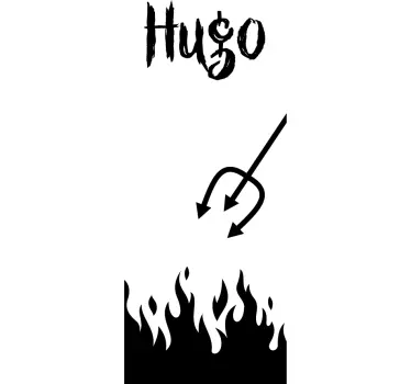 Hell sticker til dør - TenStickers