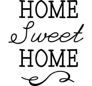 Home Sweet Home wallsticker - TenStickers