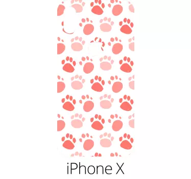 Hundefodaftryk mønster (iphone) iphone mærkat - TenStickers