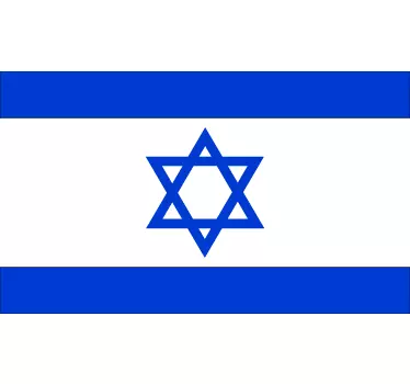 Israels flag mærkat - TenStickers