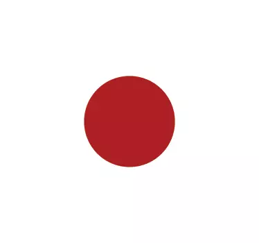 Japan flag klistermærke - TenStickers