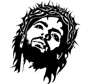 Jesus krone af torner væg klistermærke - TenStickers