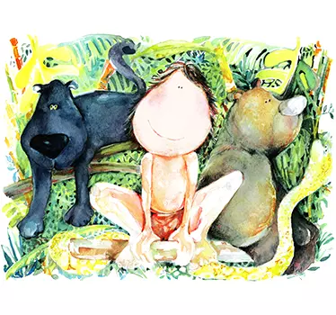 Junglebogen børns klistermærke - TenStickers