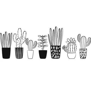 Kantbånd sticker forskellige planter - TenStickers