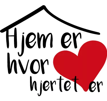 Klassisk dansk citat sticker - TenStickers