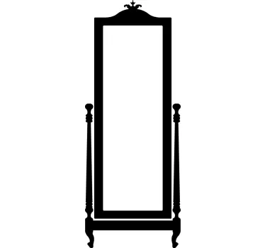 Klassisk spejl wallsticker - TenStickers