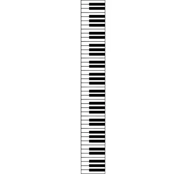 Klaver keyboard wallsticker - TenStickers
