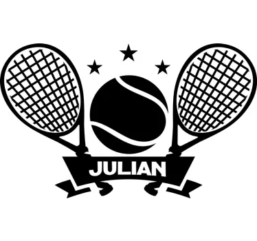 Klistermærke, der kan tilpasses tennis - TenStickers