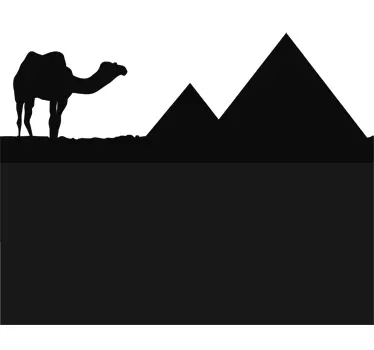 Egyptisk baggrund tavle klistermærke - TenStickers