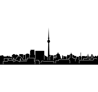 Klistermærke fra berlin skyline - TenStickers