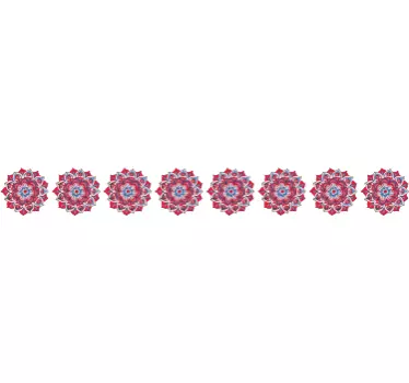 Klistermærke med lotusblomst mandalas - TenStickers