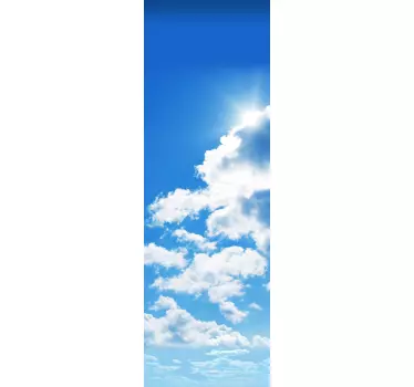 Klistermærke med lyst overskyet himmel - TenStickers