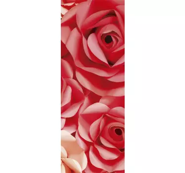 Klistermærke med rose blomster - TenStickers