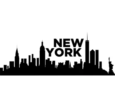 Klistermærke skyline New York - TenStickers