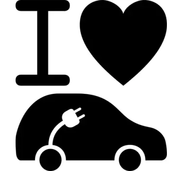 Klistermærke til elbil - TenStickers