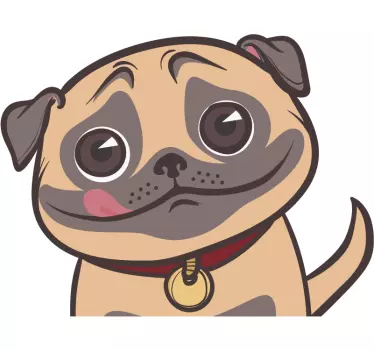 Hundevindue sticker til bil - TenStickers