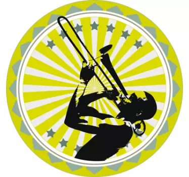 Klistermærke til trombone-musiker - TenStickers