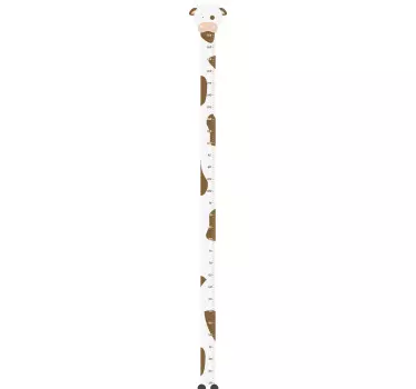 Ko wallsticker højdemåler - TenStickers