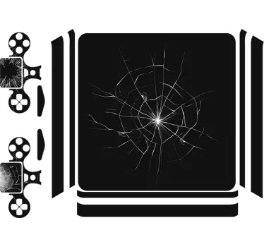 Krakket ps4 hud klistermærker - TenStickers